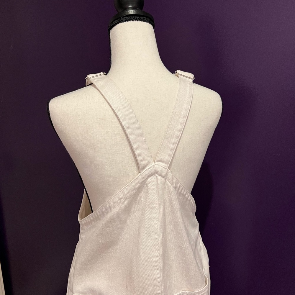 White overalls dress